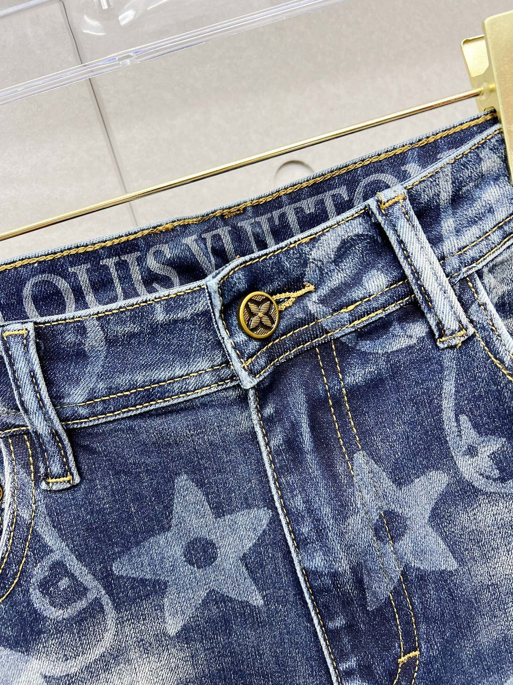LOUIS VUITTON LV BLUE MONOGRAM DENIM JEAN 239499