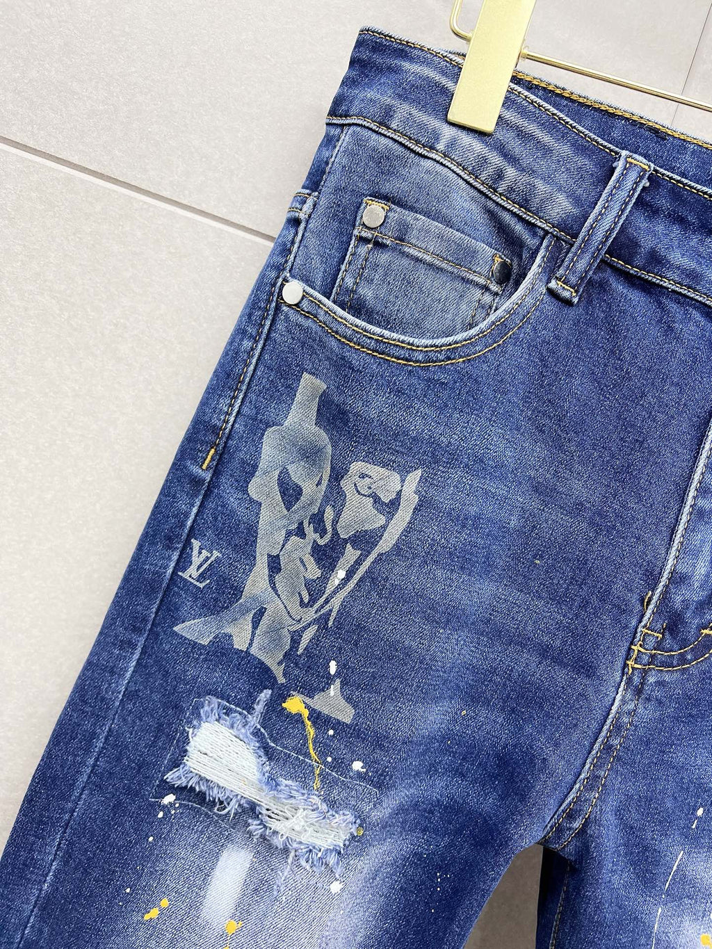 LOUIS VUITTON LV BLUE DENIM JEAN 239501