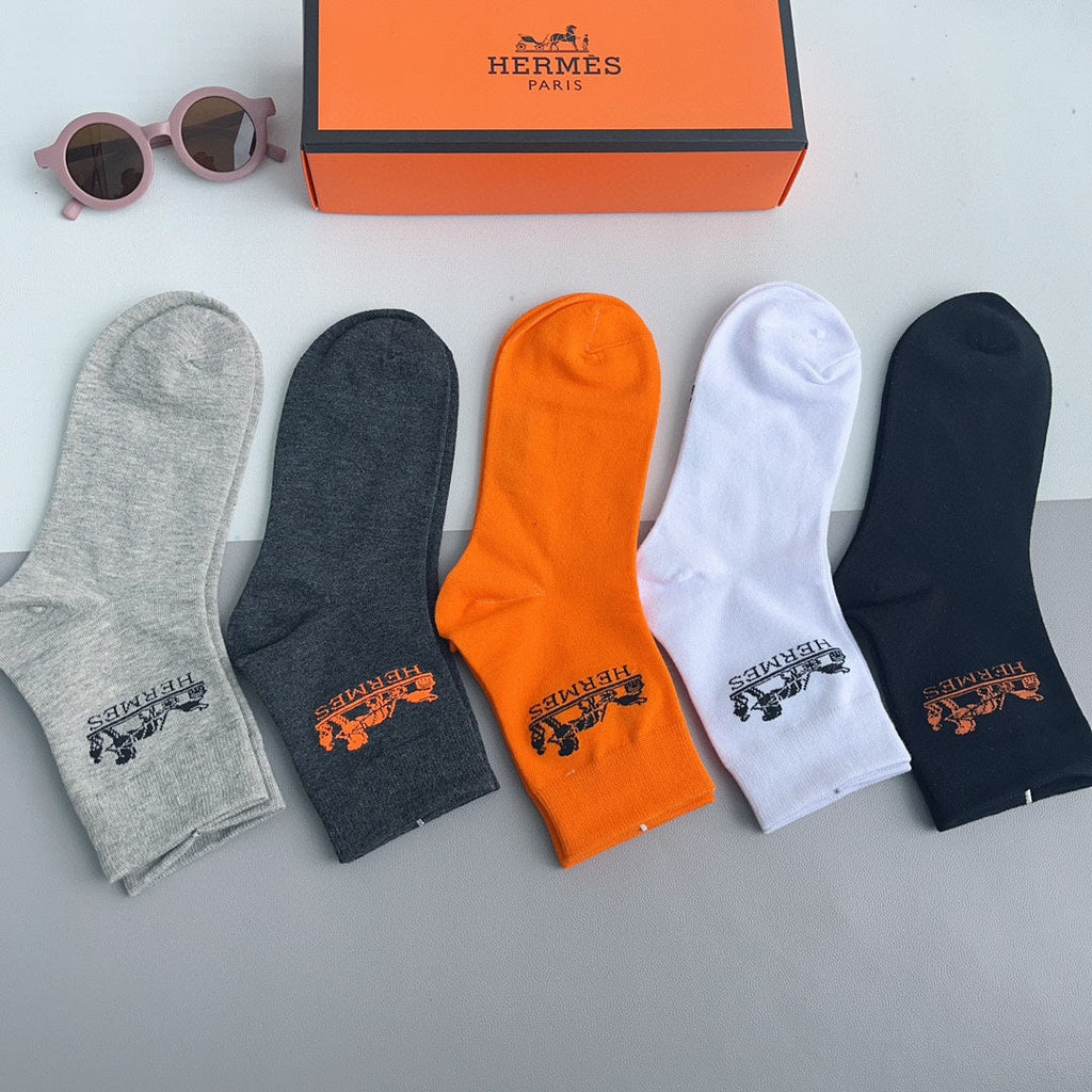 HERMES LOW-CUT SOCKS 228057 (1 BOX)
