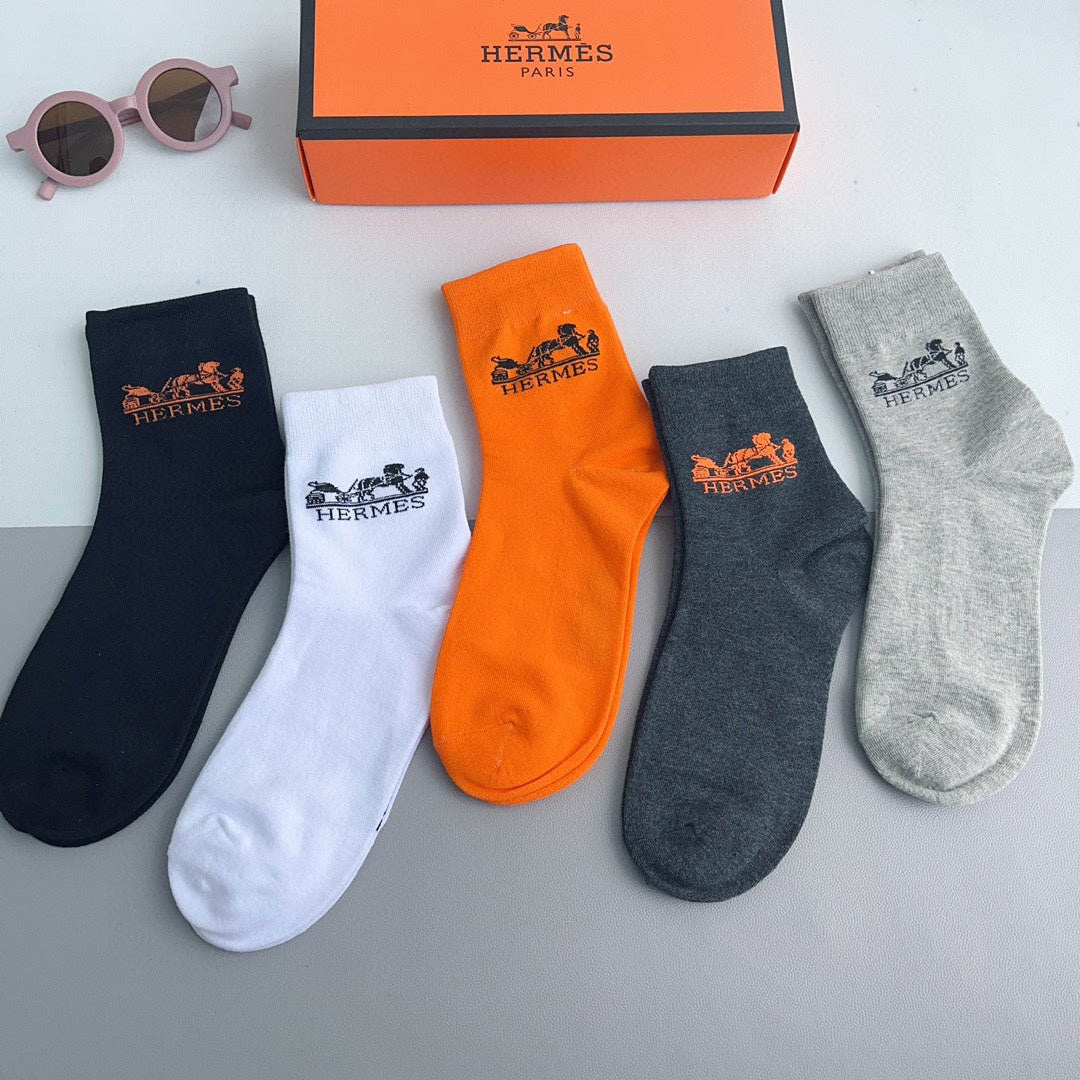HERMES LOW-CUT SOCKS 228057 (1 BOX)
