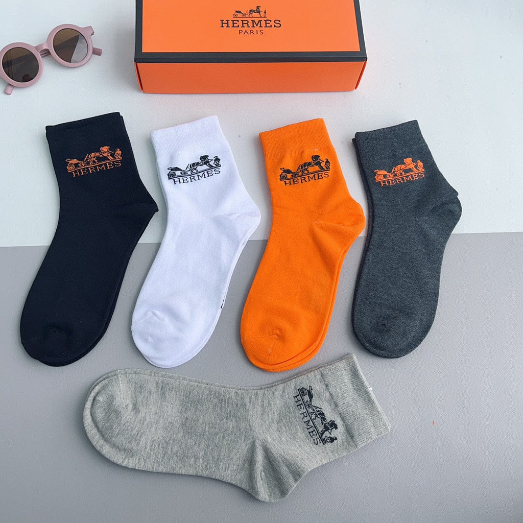 HERMES LOW-CUT SOCKS 228057 (1 BOX)