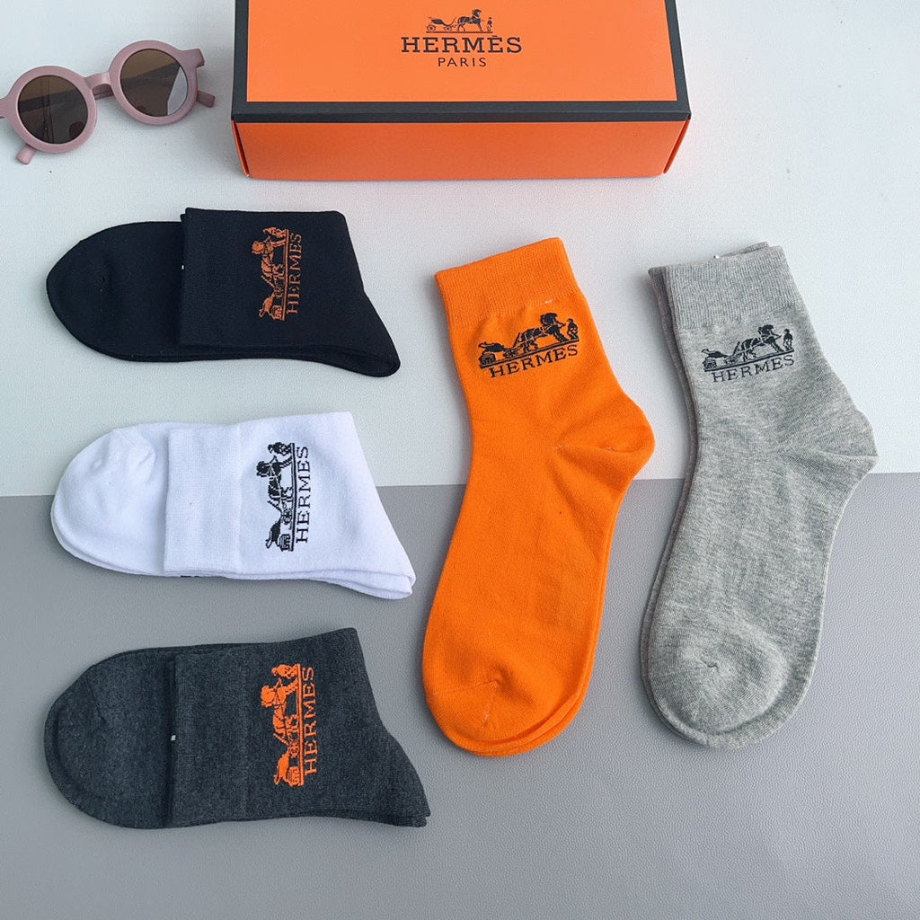 HERMES LOW-CUT SOCKS 228057 (1 BOX)
