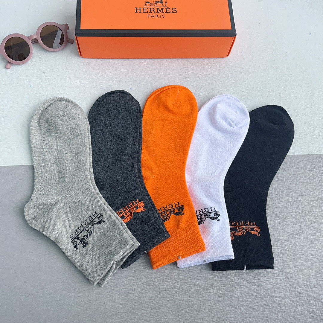 HERMES LOW-CUT SOCKS 228057 (1 BOX)