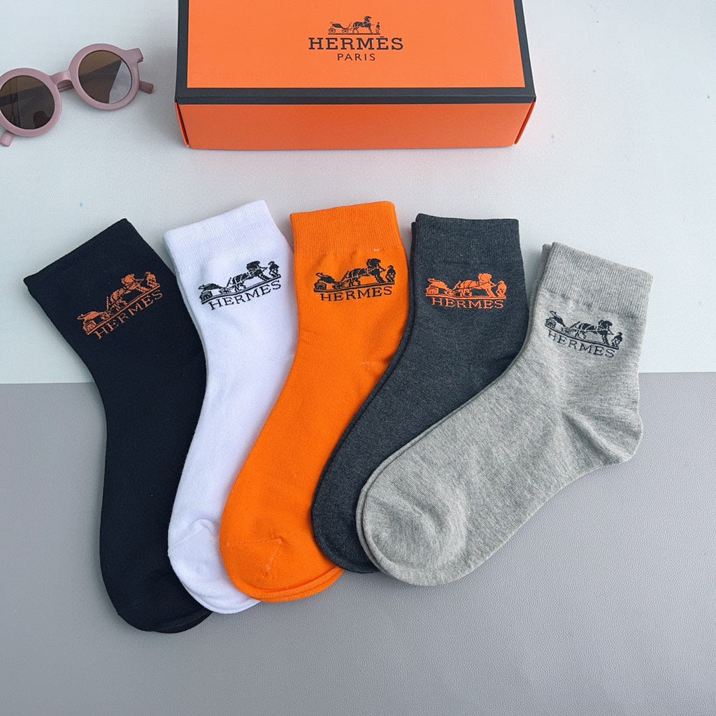 HERMES LOW-CUT SOCKS 228057 (1 BOX)