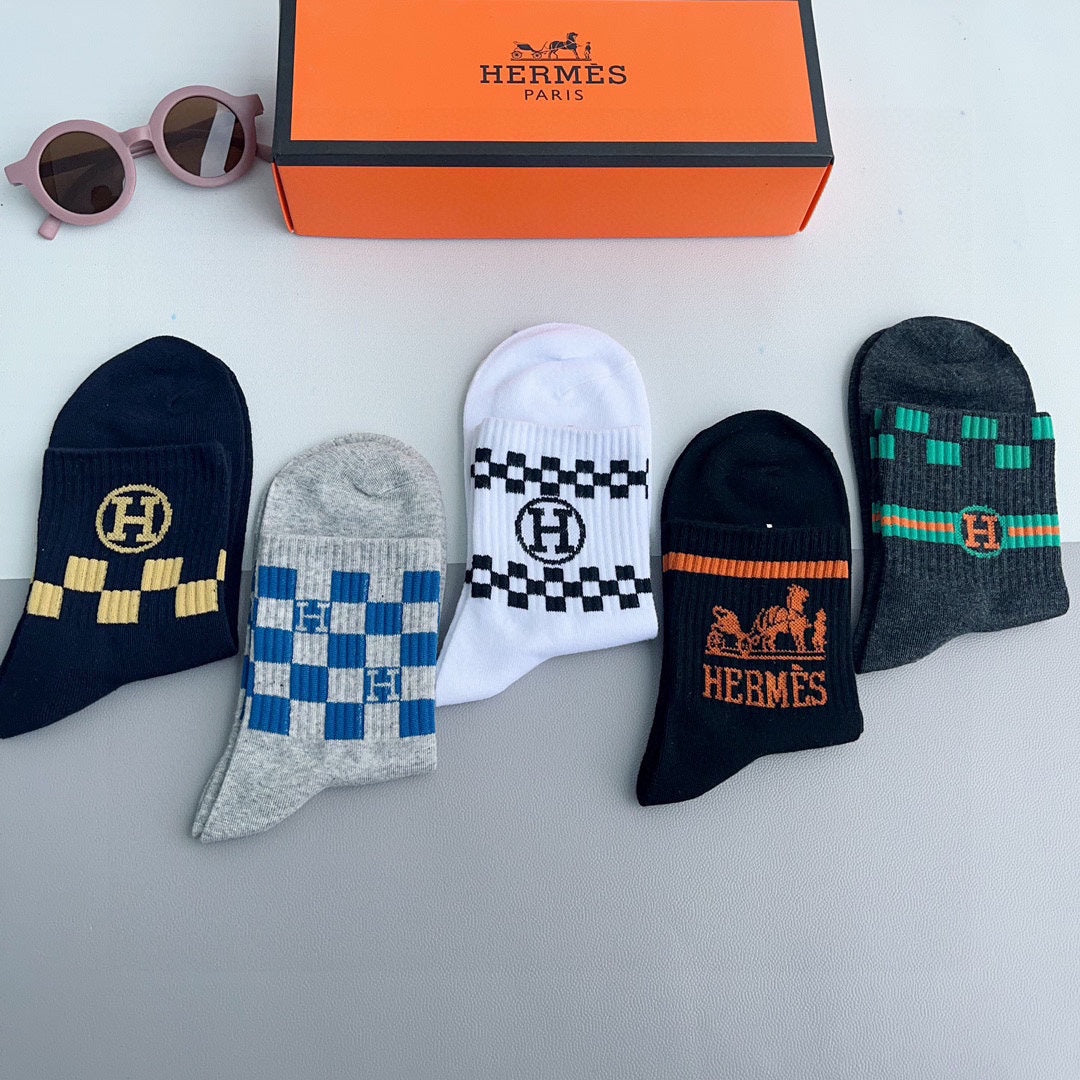 HERMES LOW-CUT SOCKS 229377 (1 BOX)