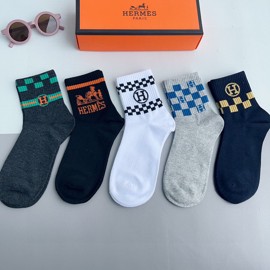 HERMES LOW-CUT SOCKS 229377 (1 BOX)