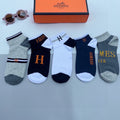 HERMES LOW-CUT SOCKS 140842 (1 BOX)