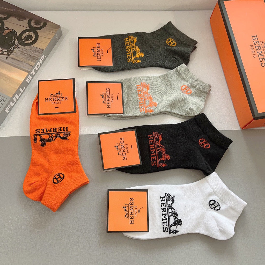 HERMES LOW-CUT SOCKS 285767 (1 BOX)