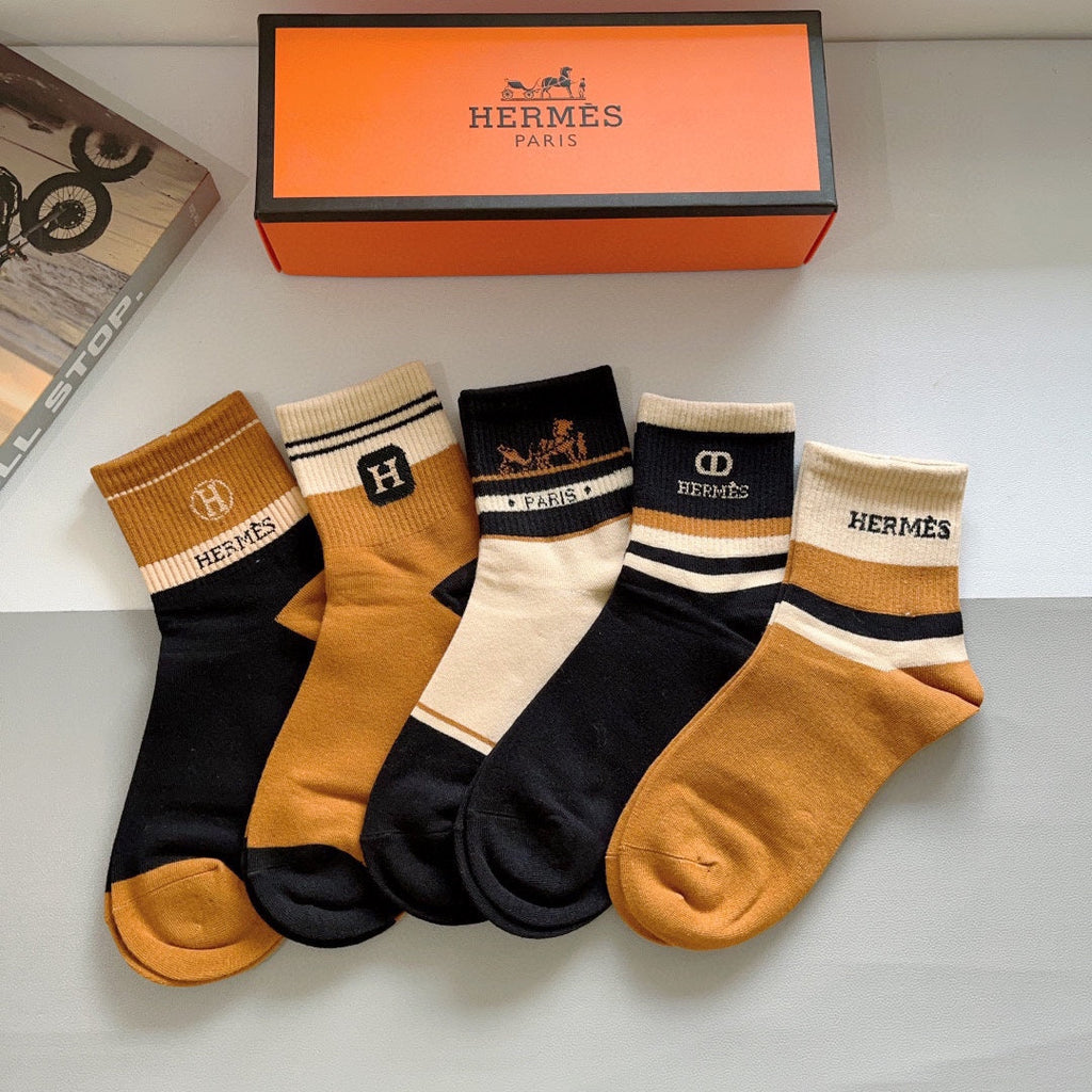 HERMES LOW-CUT SOCKS 391948 (1 BOX)