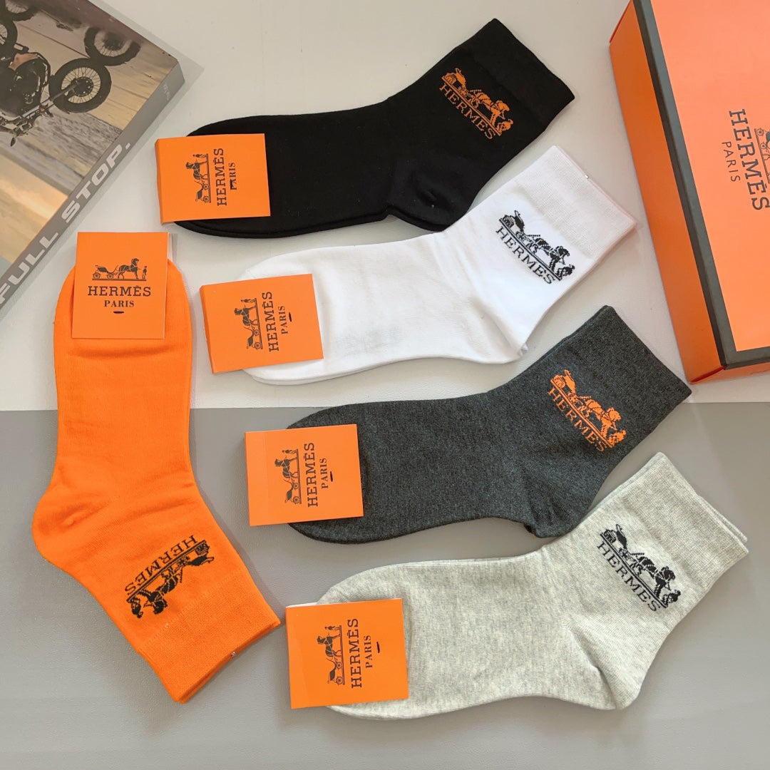 HERMES LOW-CUT SOCKS 393779 (1 BOX)