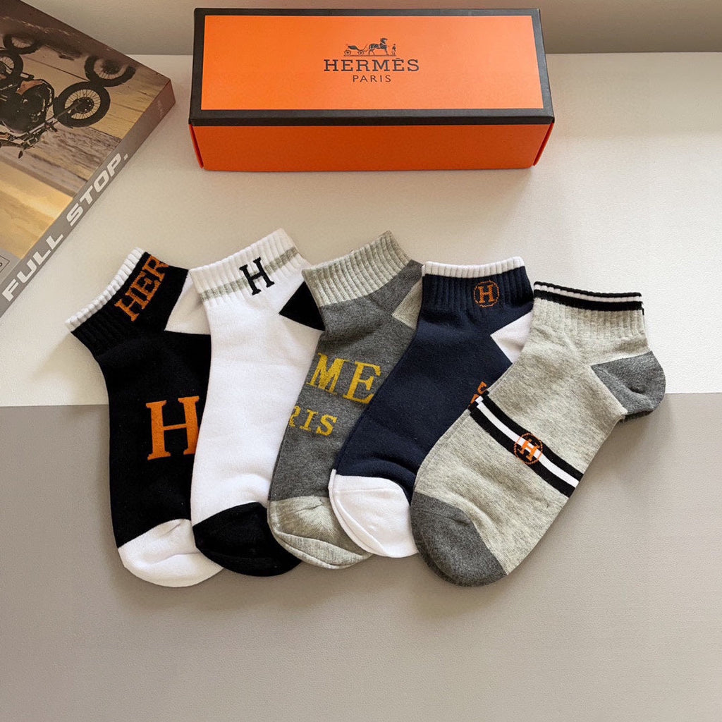 HERMES ANKLE SOCKS 406357 (1 BOX)
