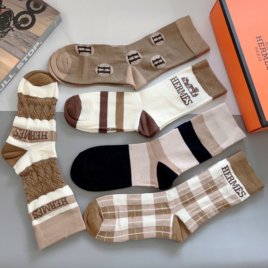 HERMES LOW-CUT SOCKS 406370 (1 BOX)