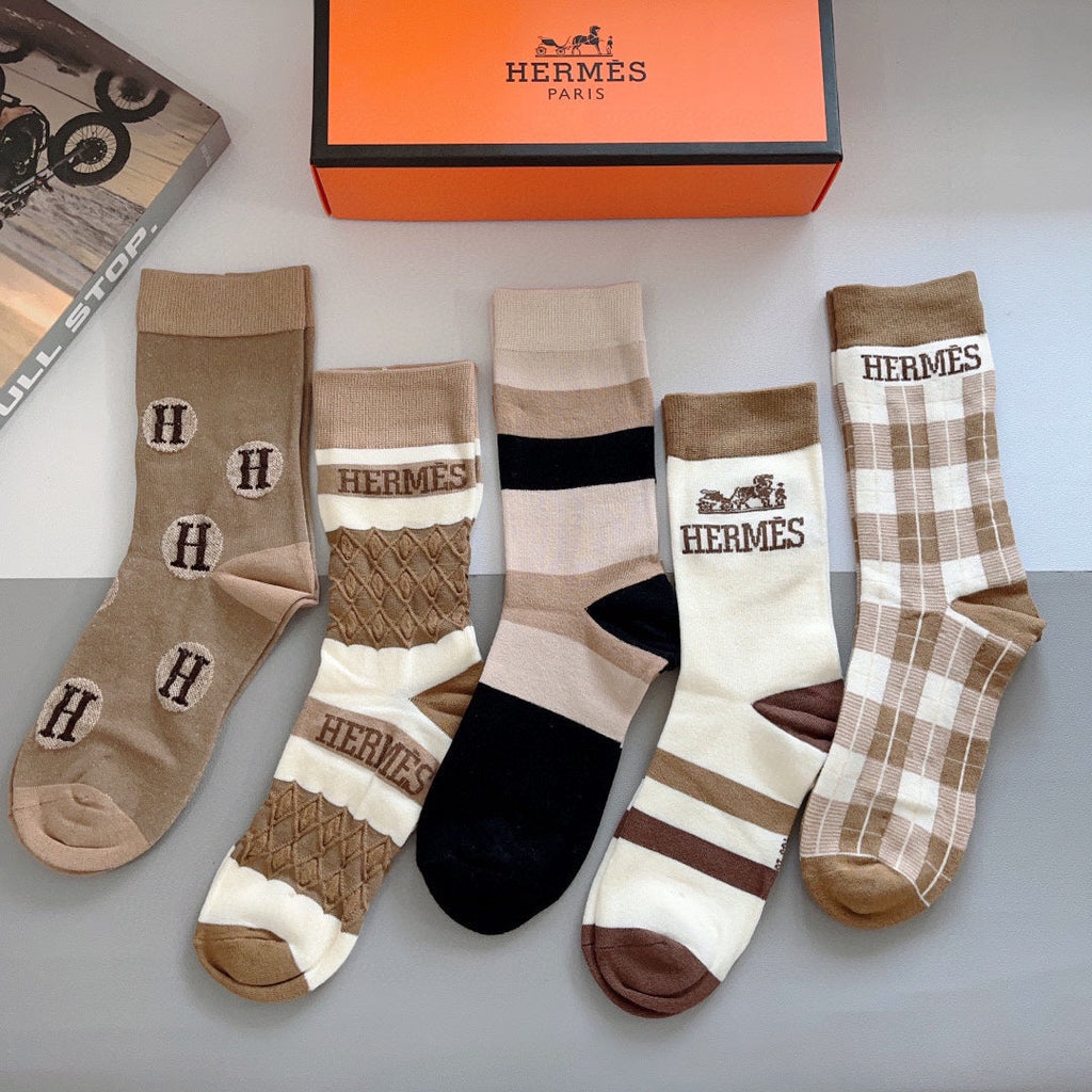 HERMES LOW-CUT SOCKS 406370 (1 BOX)