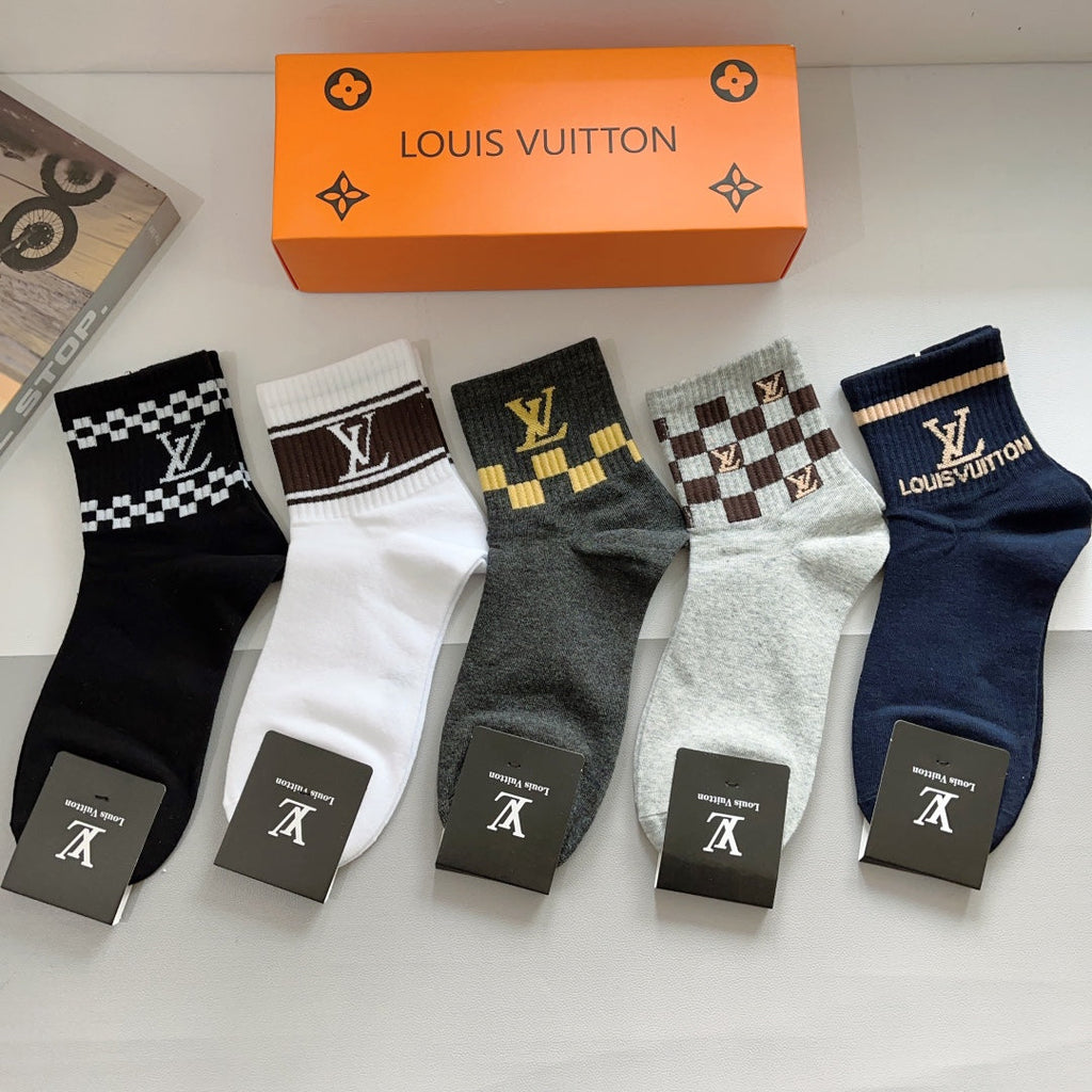 LOUIS VUITTON LOW-CUT SOCKS 406378 (1 BOX)
