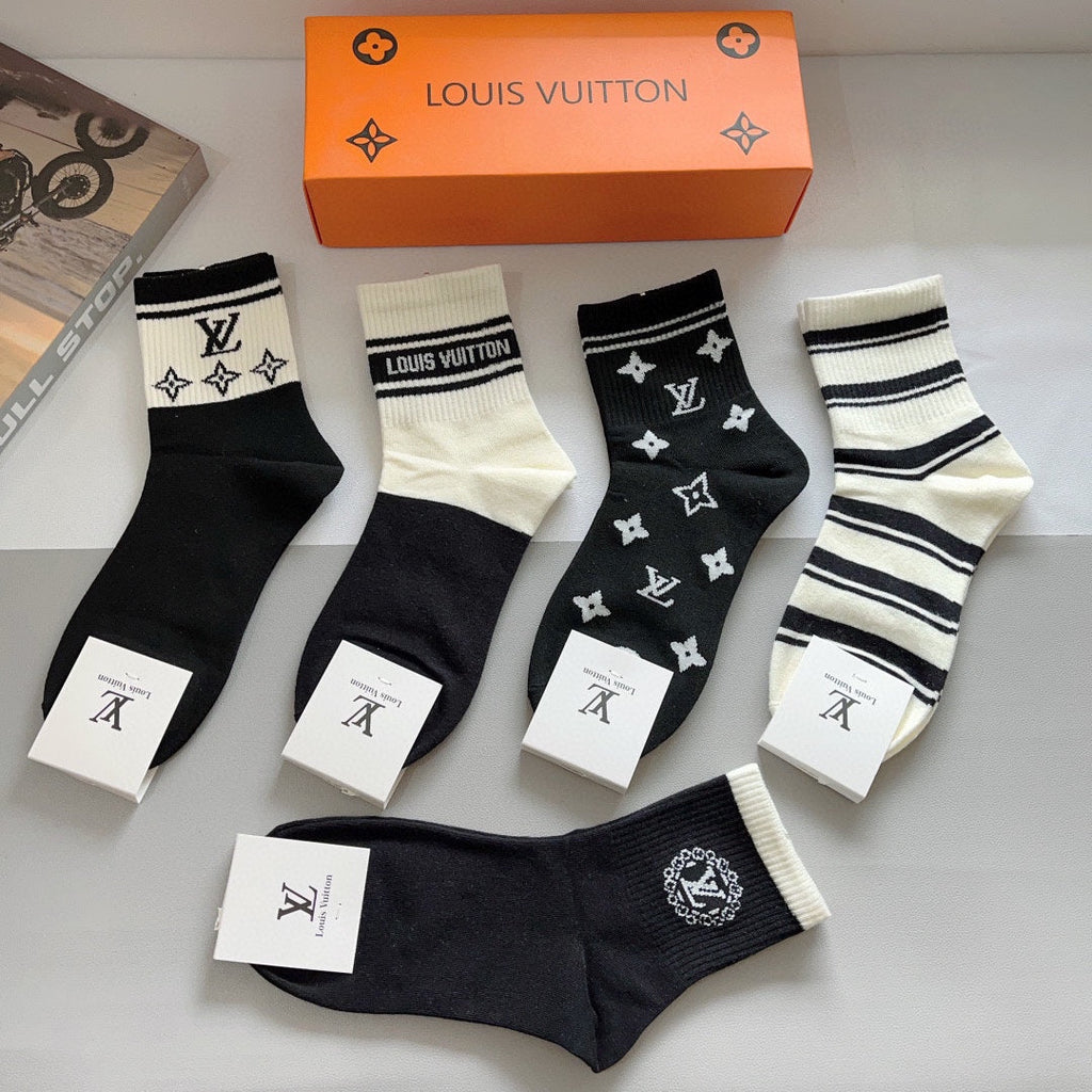 LOUIS VUITTON LOW-CUT SOCKS 407991 (1 BOX)