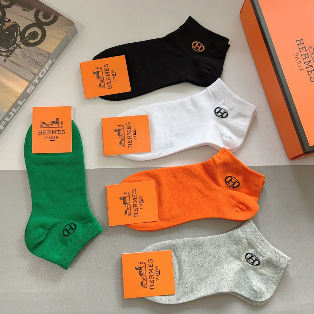 HERMES ANKLE SOCKS 408014 (1 BOX)