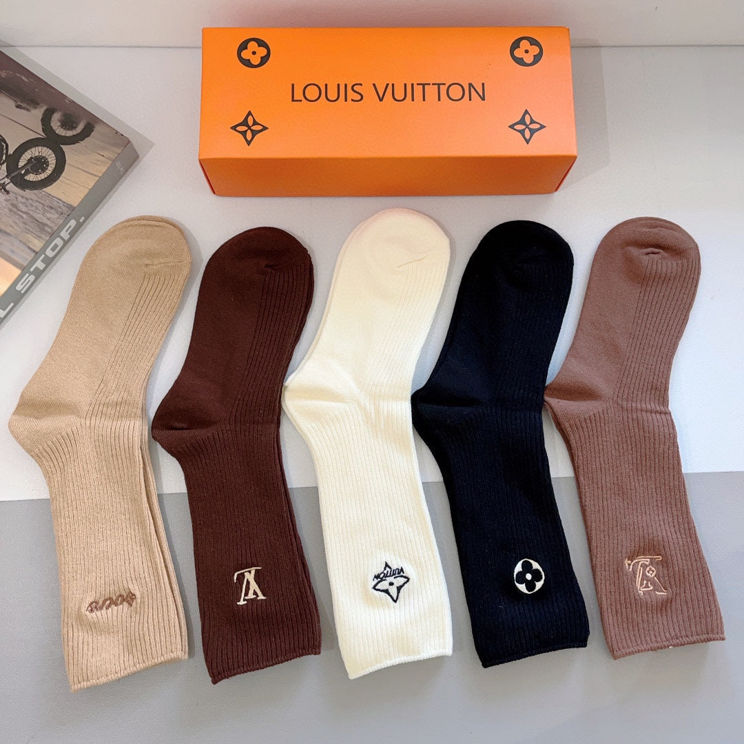 LOUIS VUITTON CREW SOCKS 414597 (1 BOX)