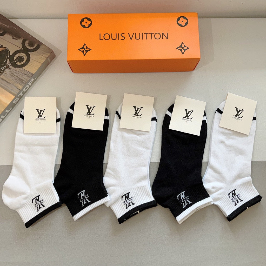 LOUIS VUITTON LOW-CUT SOCKS 416149 (1 BOX)