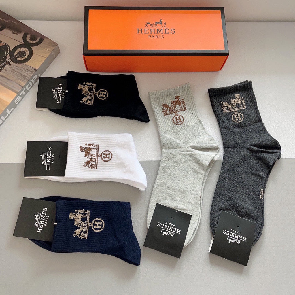 HERMES ANKLE SOCKS 416160 (1 BOX)