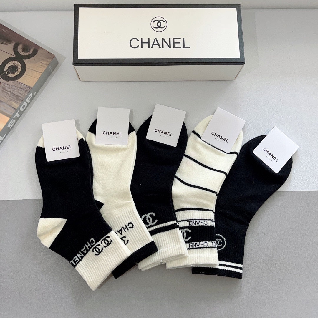 CHANEL LOW-CUT SOCKS 417503 ( 1 BOX )