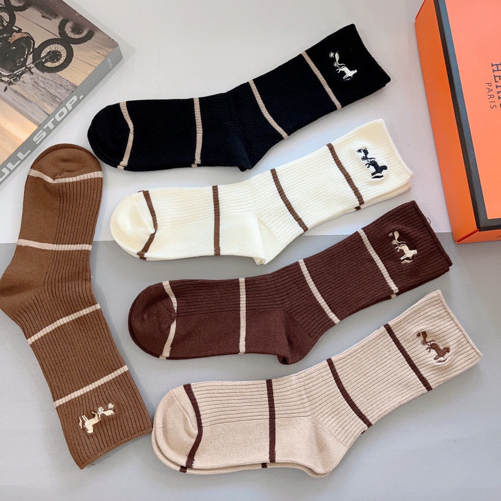 HERMES KNEE-HIGH SOCKS 419067 (1 BOX)