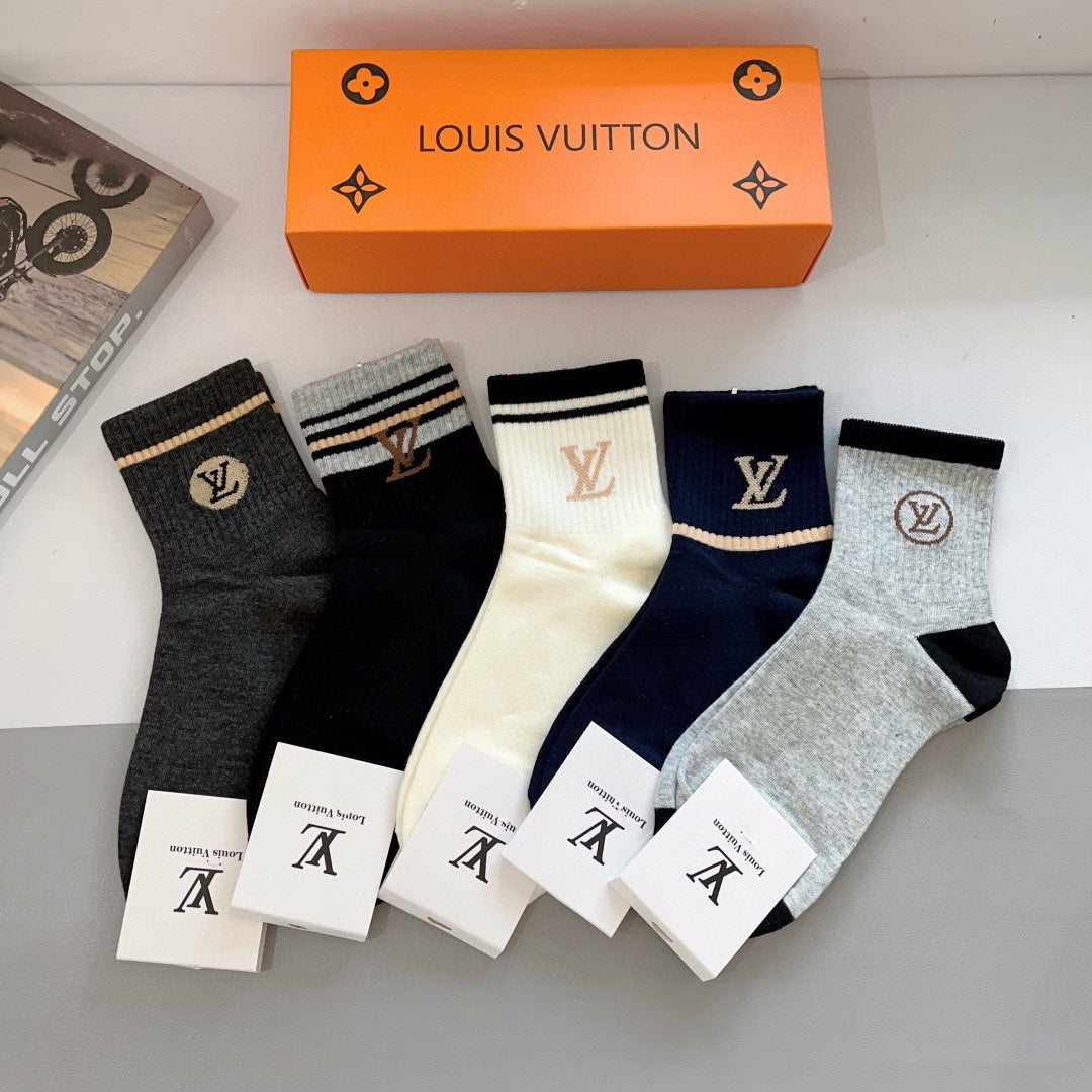 LOUIS VUITTON CREW SOCKS 419071 (1 BOX)