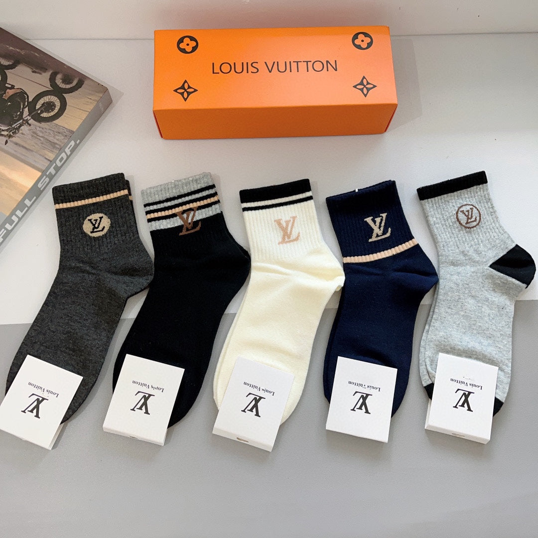 LOUIS VUITTON CREW SOCKS 419071 (1 BOX)