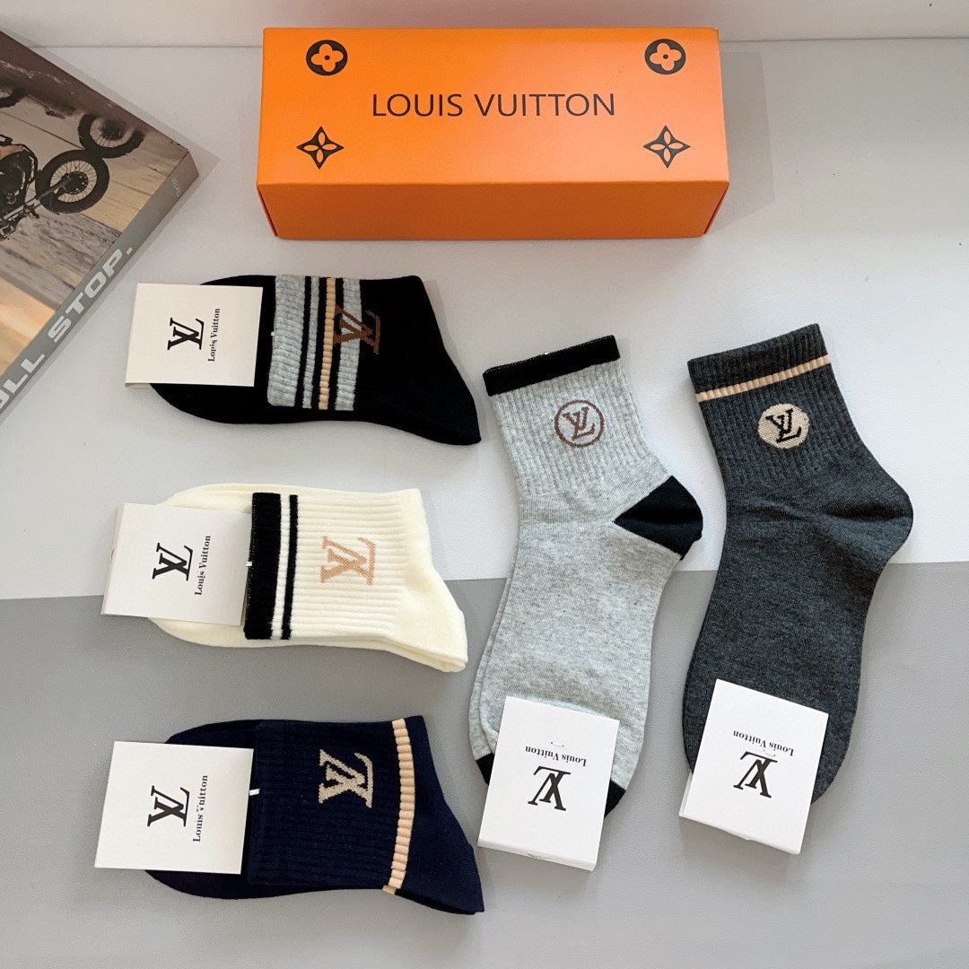 LOUIS VUITTON CREW SOCKS 419071 (1 BOX)