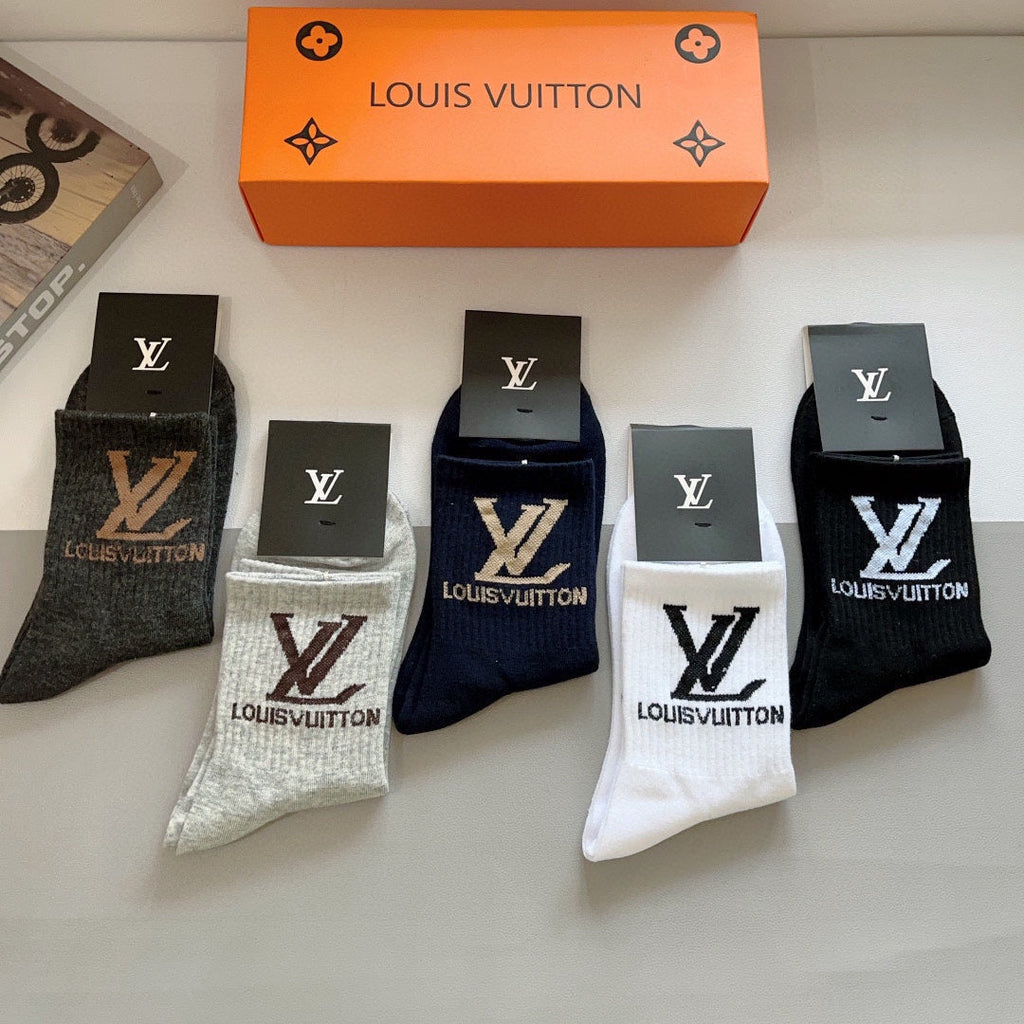 LOUIS VUITTON CREW SOCKS 419077 (1 BOX)