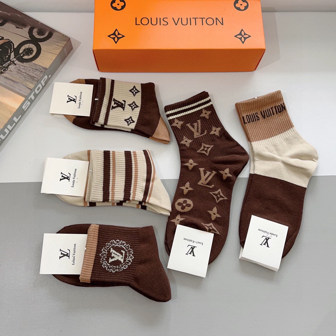 LOUIS VUITTON LOW-CUT SOCKS 419083 (1 BOX)