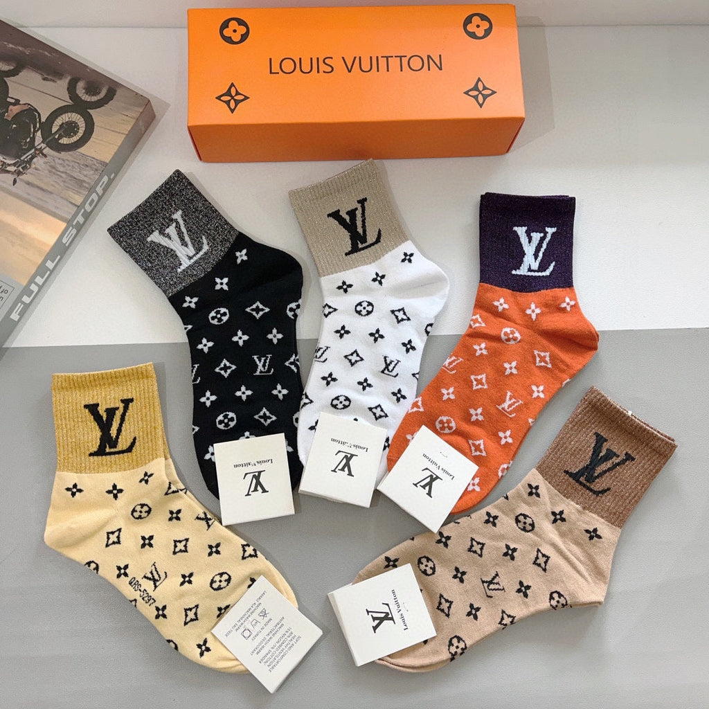 LOUIS VUITTON CREW SOCKS 423773 (1 BOX)