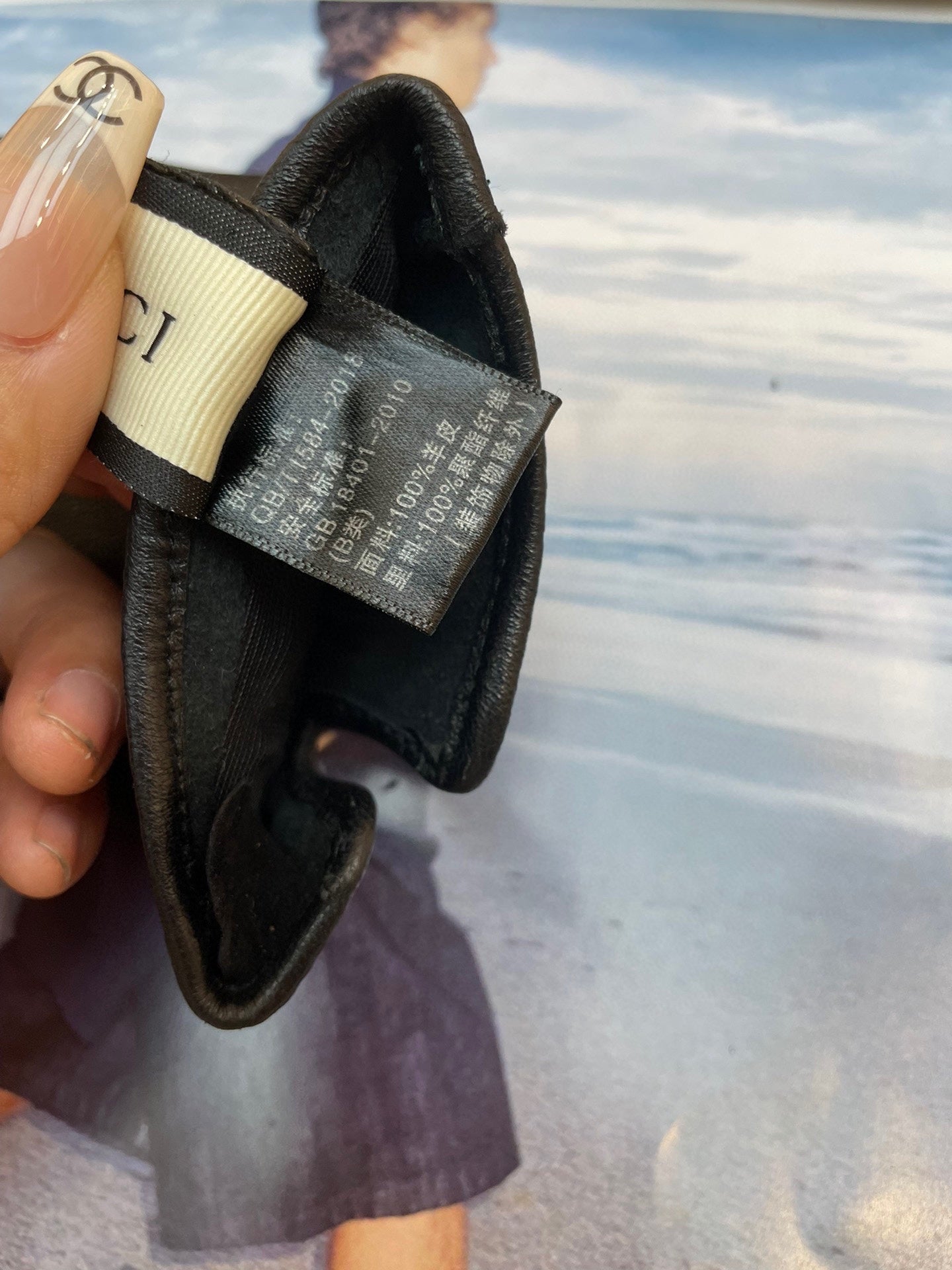 GUCCI FINGERLESS GLOVES WITH HORSEBIT IN BLACK LAMBSKIN 463853
