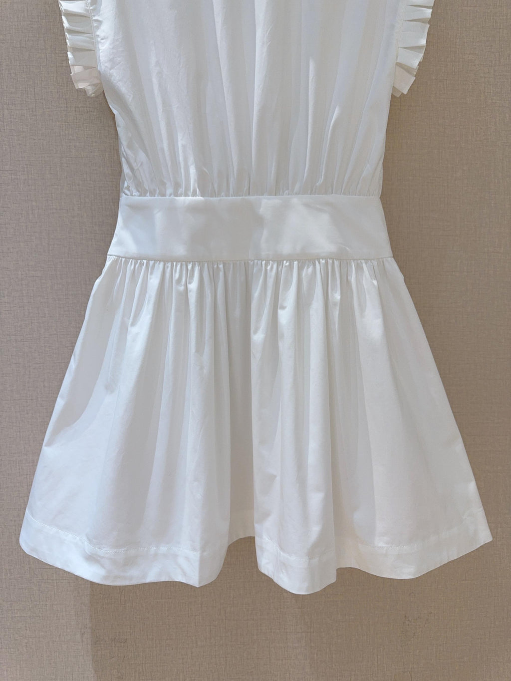 DIOR 25S SHORT PLEATED LACE SHIRT DRESS 553
