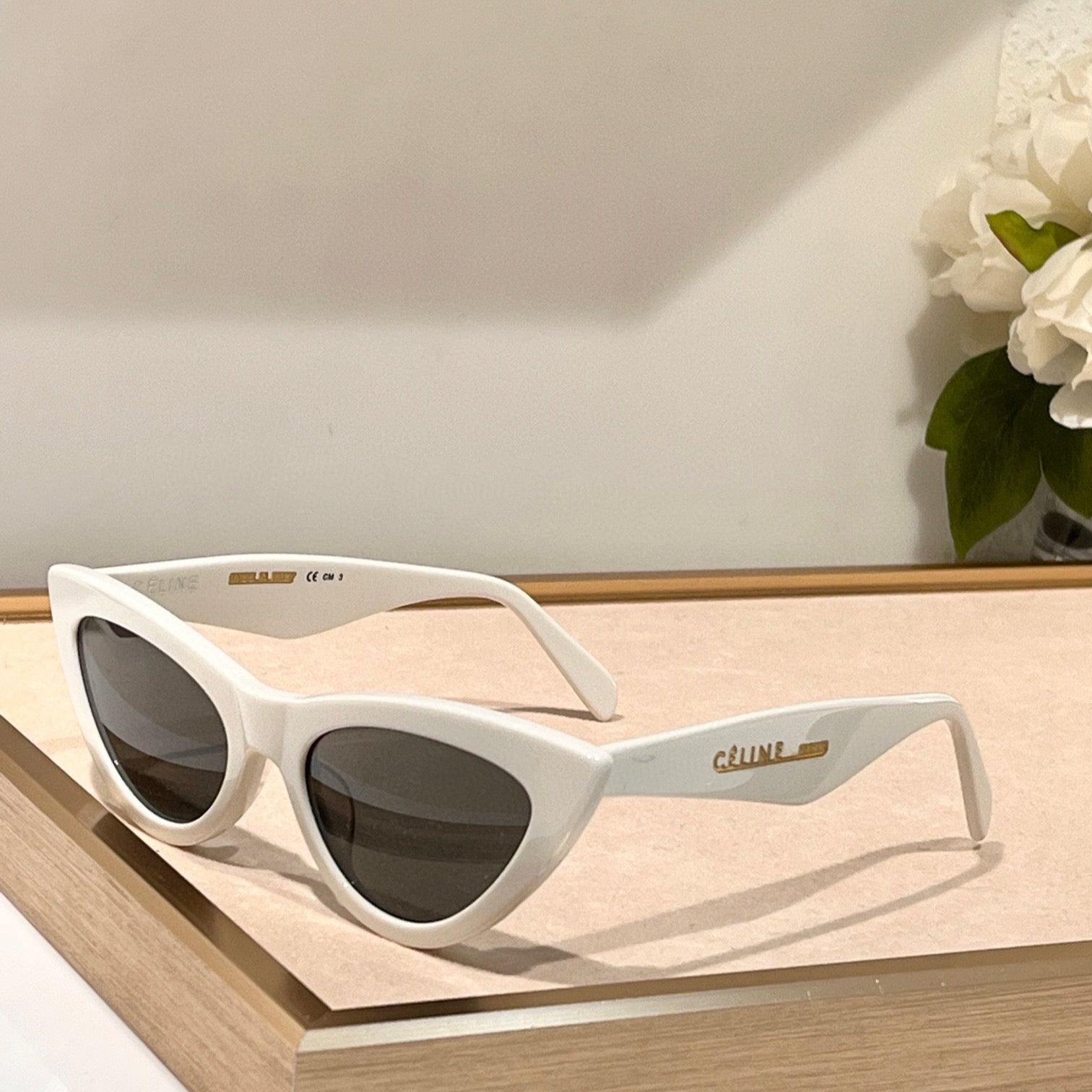 CELINE TRIOMPHE CAT EYE SUNGLASS CL40019 IN ACETATE