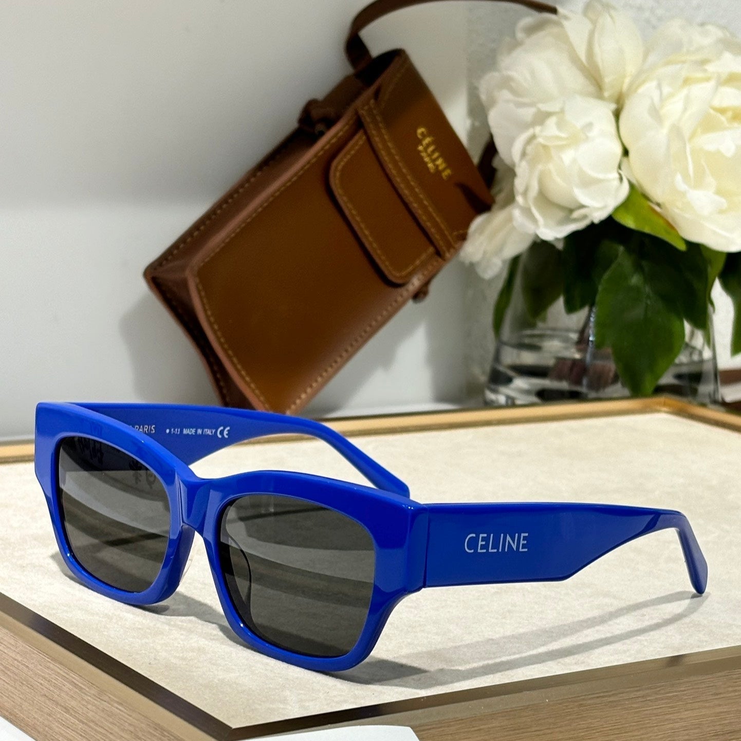 CELINE TRIOMPHE SUNGLASS CL40197 IN PINK ACETATE
