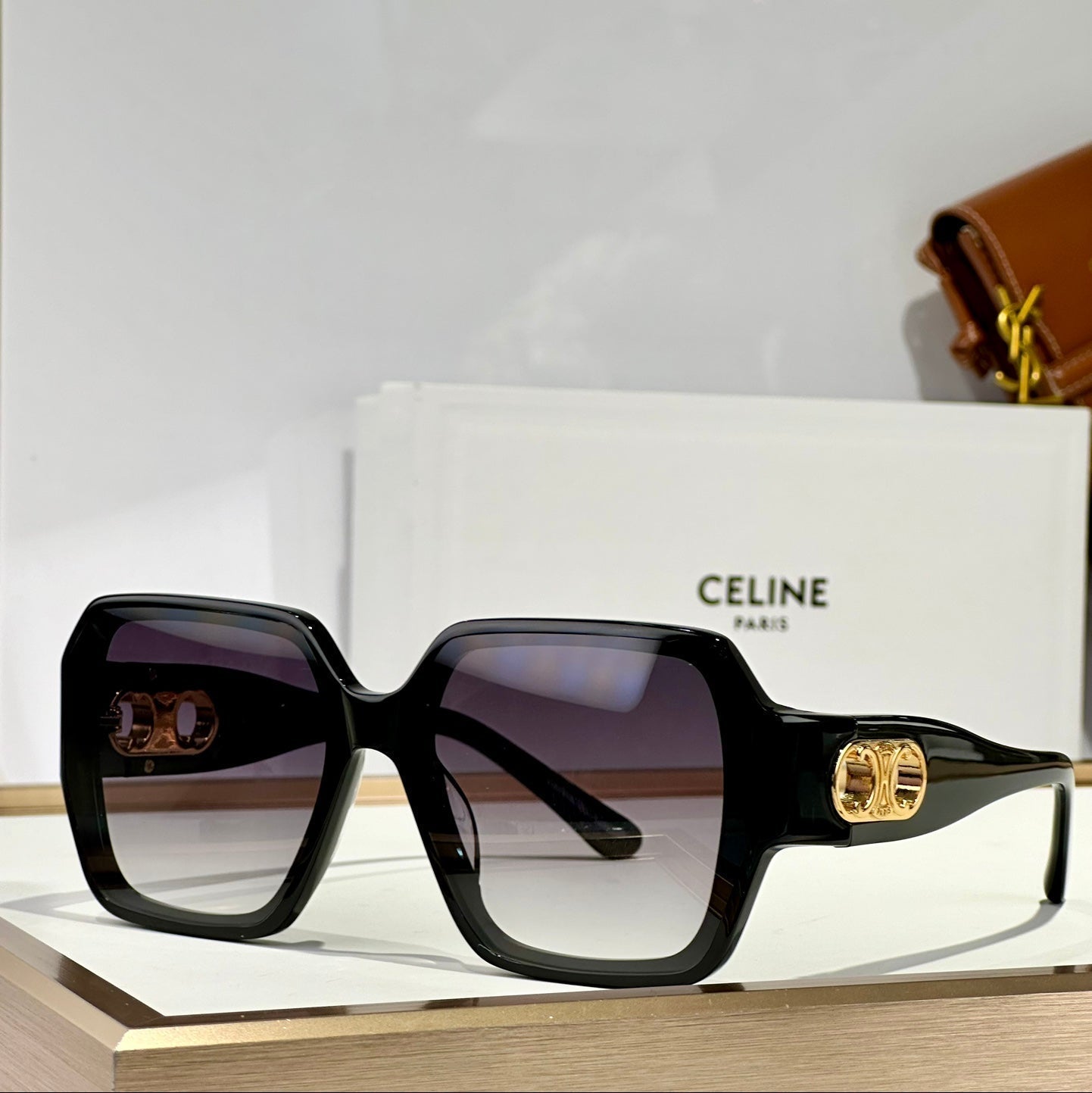 CELINE TRIOMPHE SUNGLASS CL40251U IN ACETATE