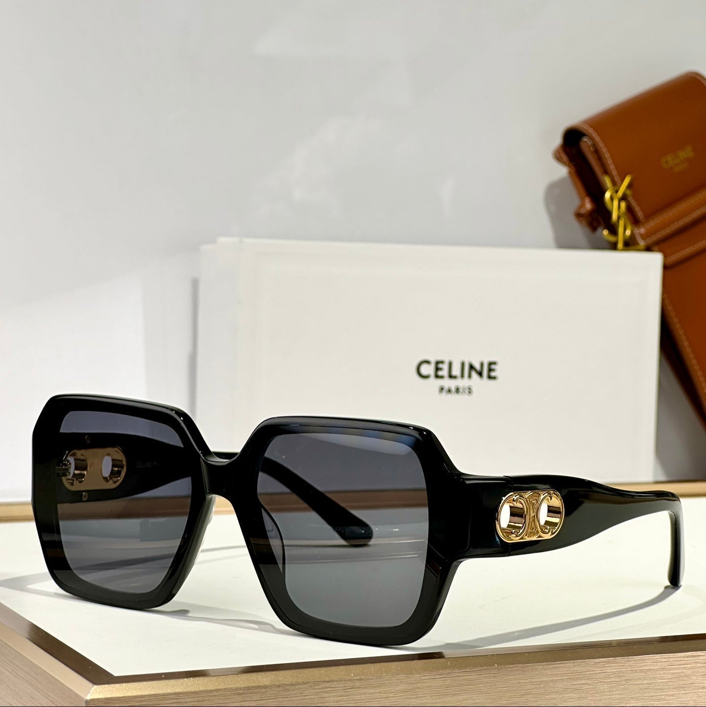 CELINE TRIOMPHE SUNGLASS CL40251U IN ACETATE