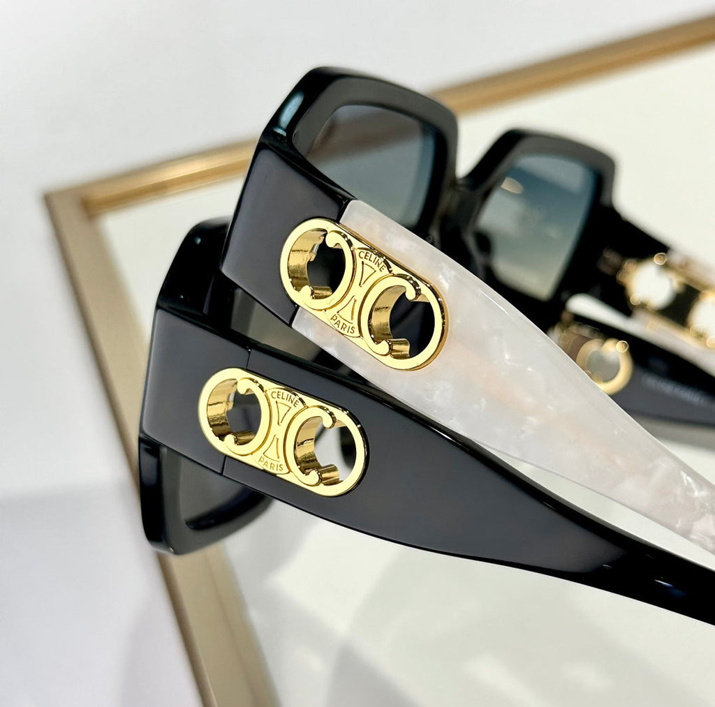 CELINE TRIOMPHE SUNGLASS CL40251U IN ACETATE