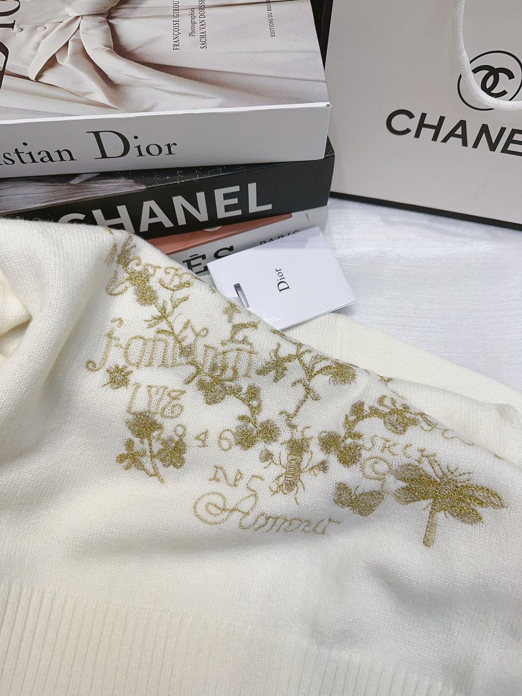 DIOR 25S LONG-SLEEVE CREWNECK SWEATER 674