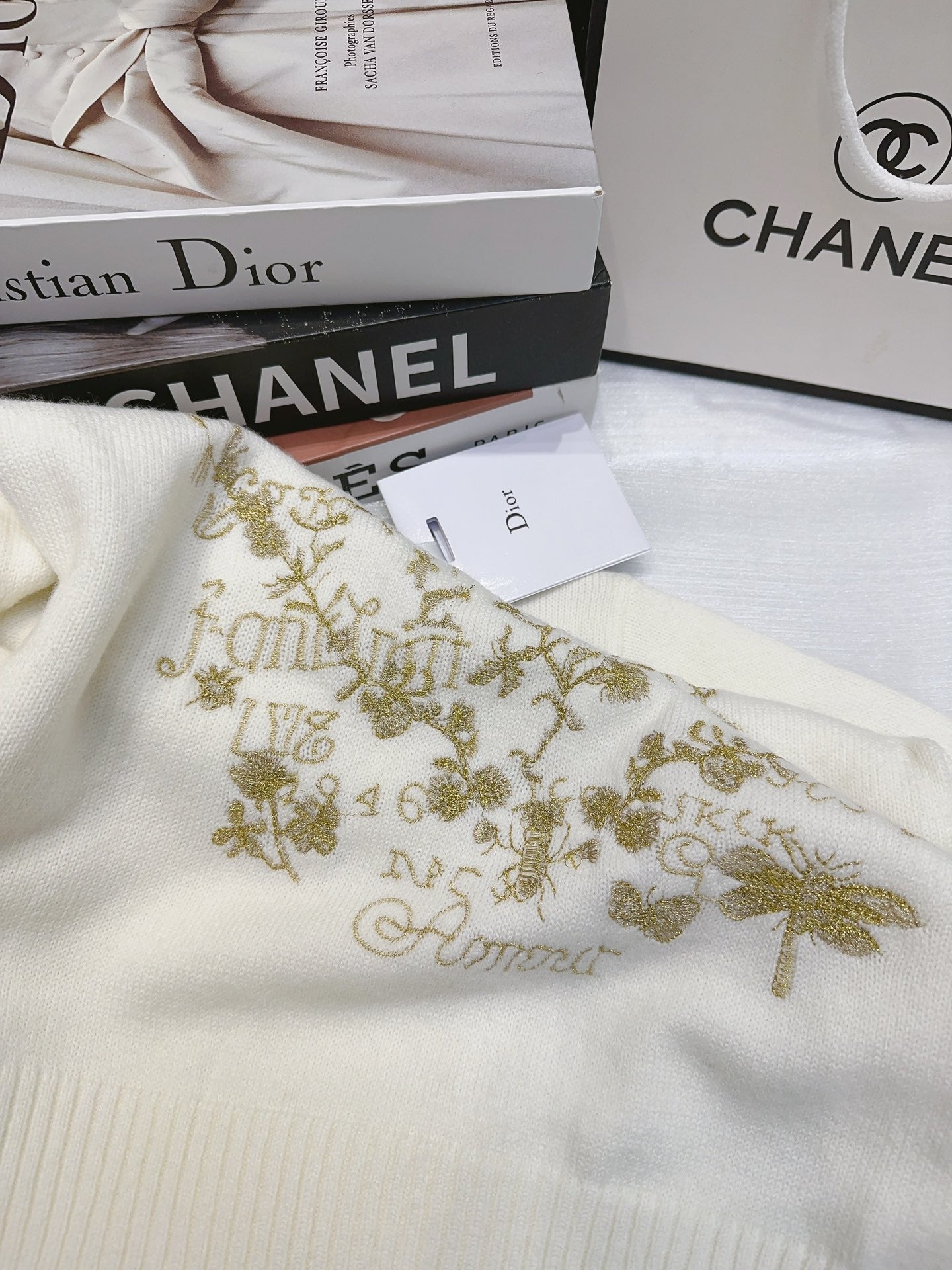 DIOR 25S LONG-SLEEVE CREWNECK SWEATER 674