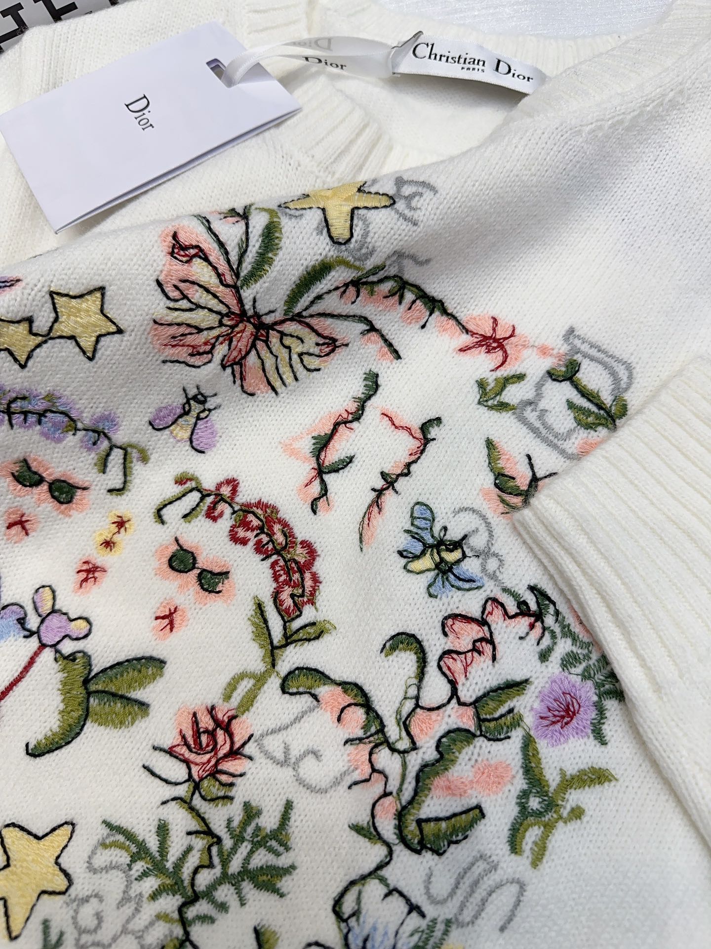 DIOR 25S LONG-SLEEVE CREWNECK SWEATER 675