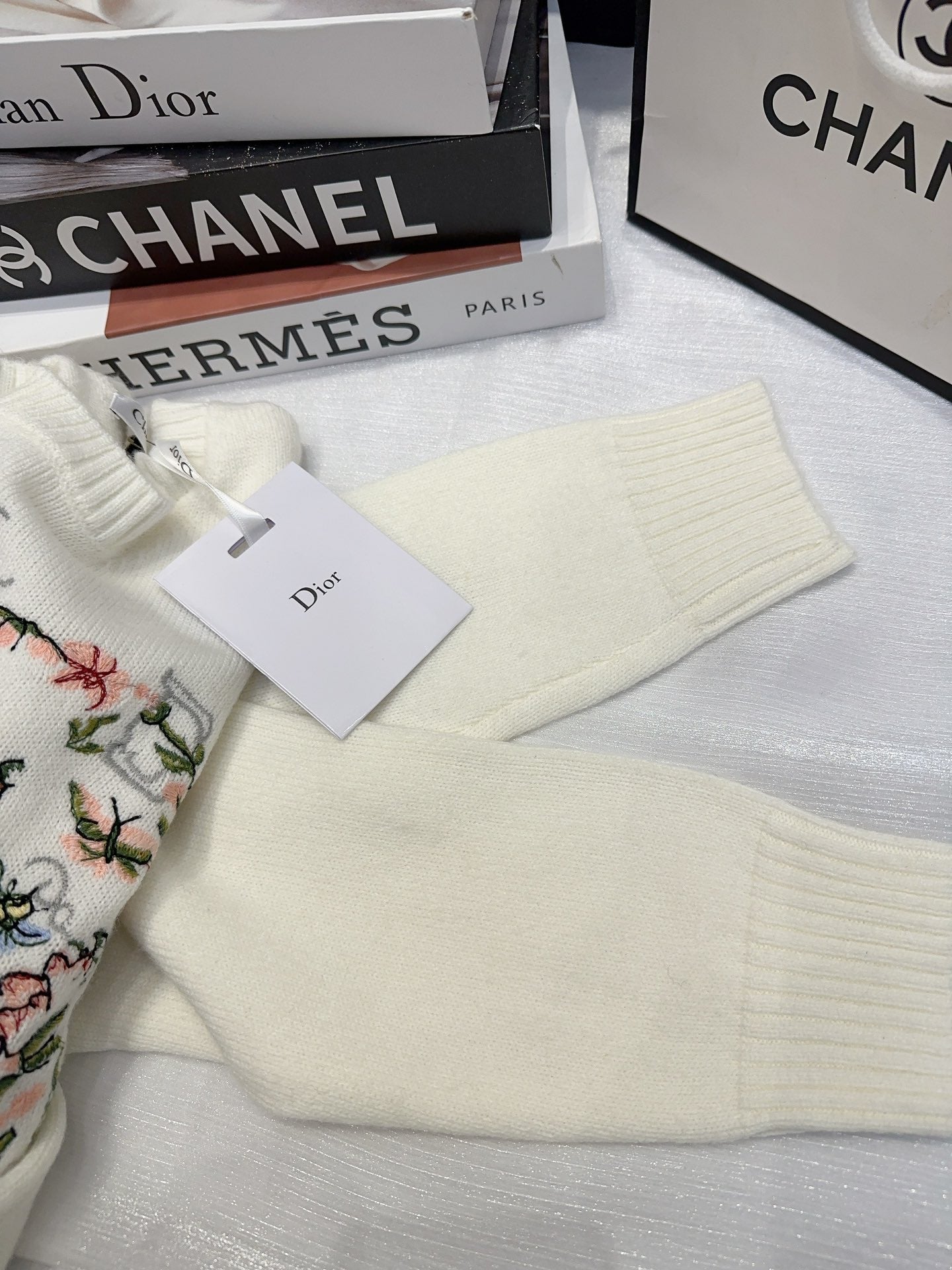 DIOR 25S LONG-SLEEVE CREWNECK SWEATER 675