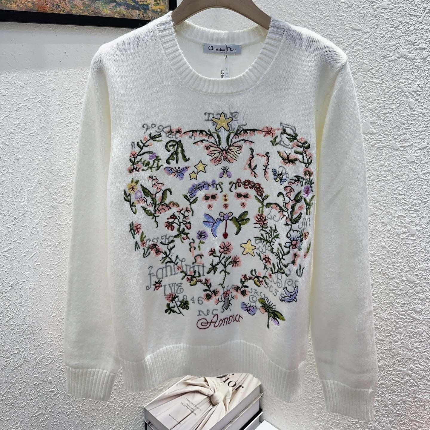 DIOR 25S LONG-SLEEVE CREWNECK SWEATER 675