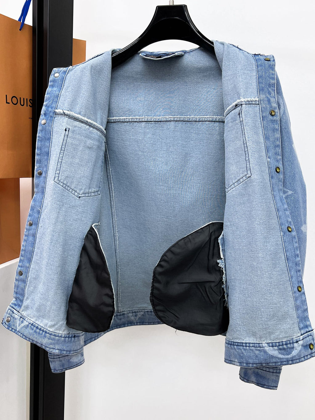 LOUIS VUITTON LV ICE BLUE MONOGRAM DENIM JACKET 239523