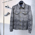 LOUIS VUITTON LV SHIRT JACKET IN GRAY DENIM 239127