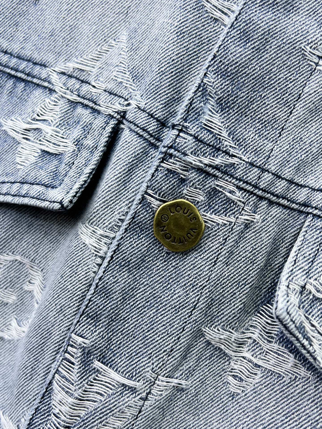 LOUIS VUITTON LV LIGHT BLUE MONOGRAM DENIM JACKET 239529