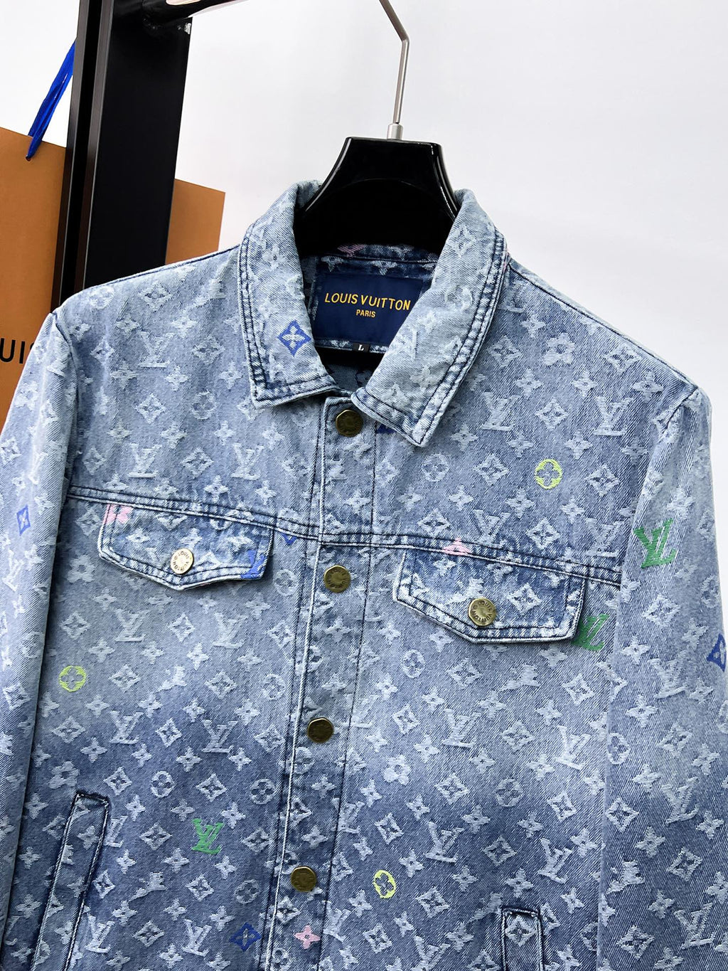 LOUIS VUITTON LV LIGHT BLUE DENIM JACKET 239530