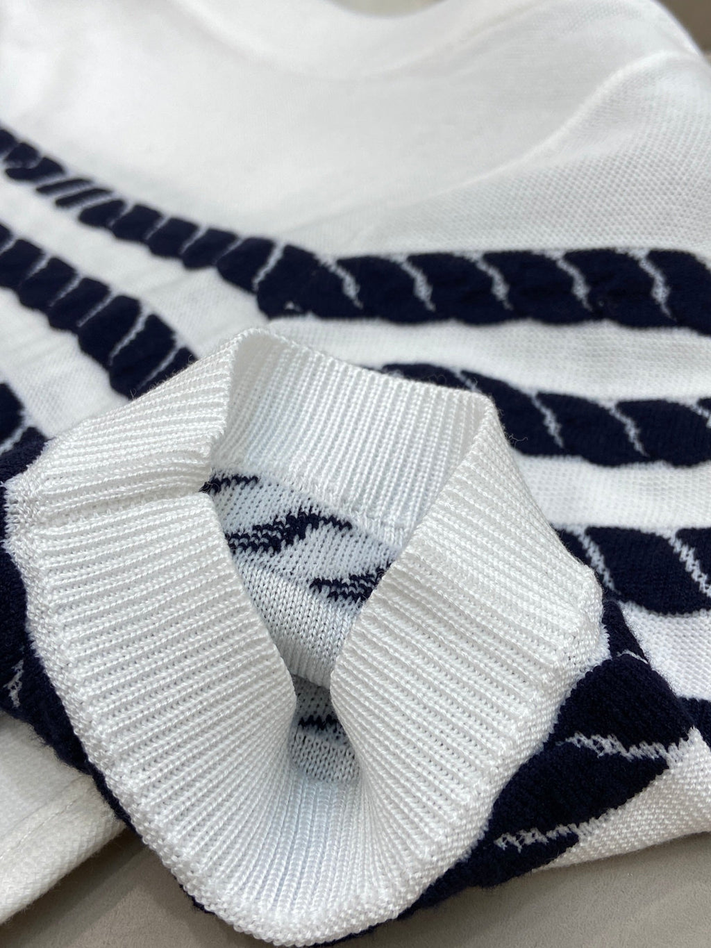 LOUIS VUITTON LV STRIPED SWEATER 25S IN TENCEL 266038