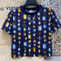 LOUIS VUITTON LV CROP TOP 25S IN COTTON 266285