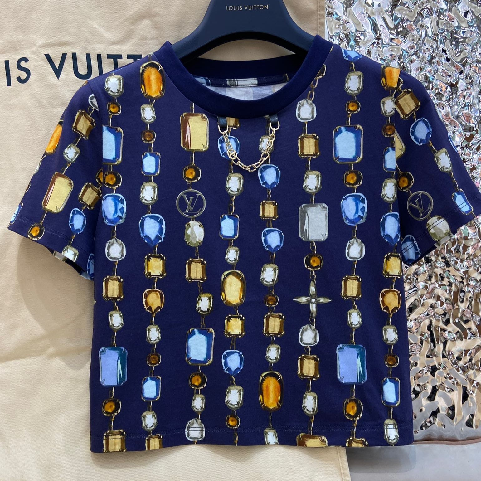 LOUIS VUITTON LV CROP TOP 25S IN COTTON 266285